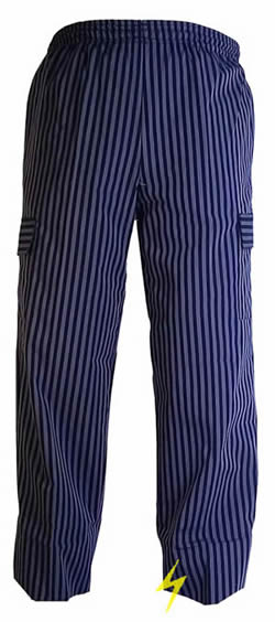 Pantalon de chef rayado