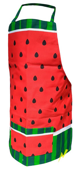 Mandil estampado con serigrafia