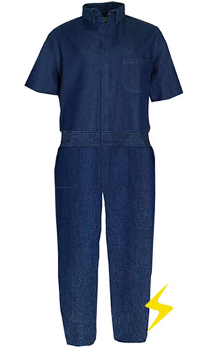 Overoles de mezclilla manga corta