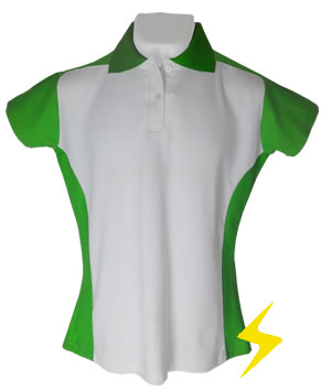 Playera polo combinada dama